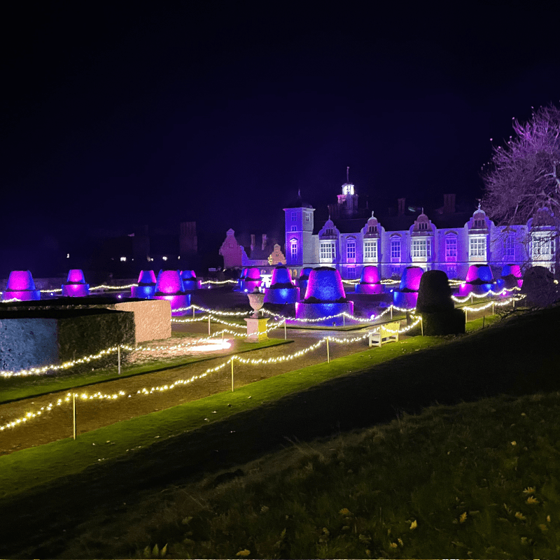 festive historic houses